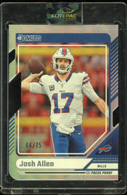 2024 Donruss #300 Josh Allen Press Proof Silver Die Cuts #/75 Football