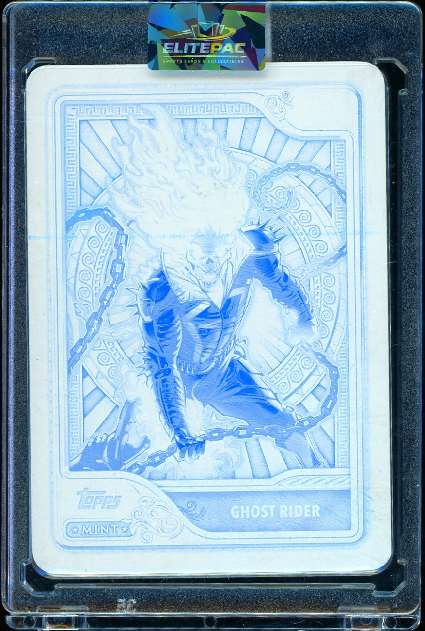 2026 Topps Marvel mint ghost rider 1/1 print plate blue