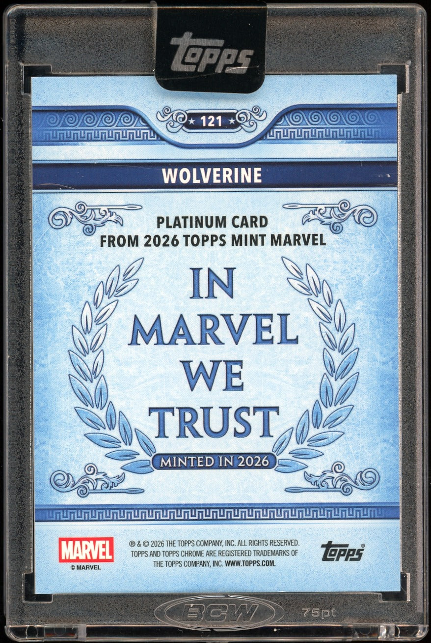 2026 Topps Marvel mint Wolverine Balck 9/10
