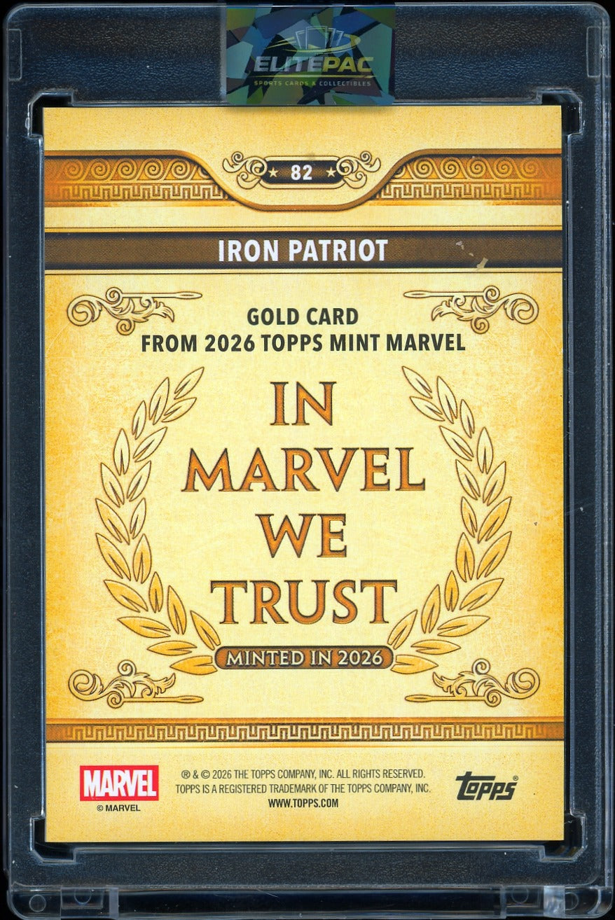 2026 Topps Marvel mint Iron Patriot Orange 05/25
