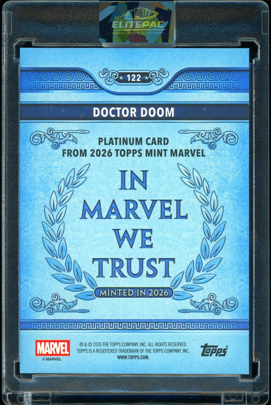 2026 Topps Marvel mint Doctor Doom Platinum 79/100