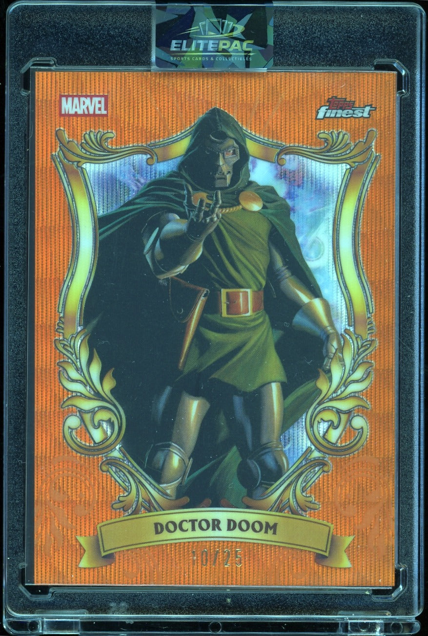 2026 Topps Marvel Finest Astonishing Doctor Doom orange 10/25