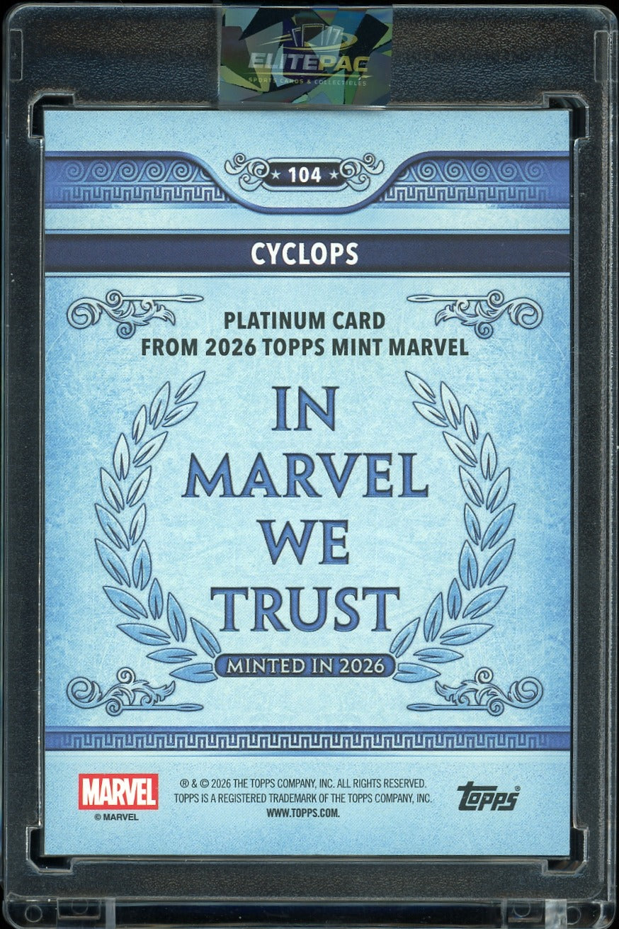 2026 Topps Marvel mint Cyclops Platinum 76/99