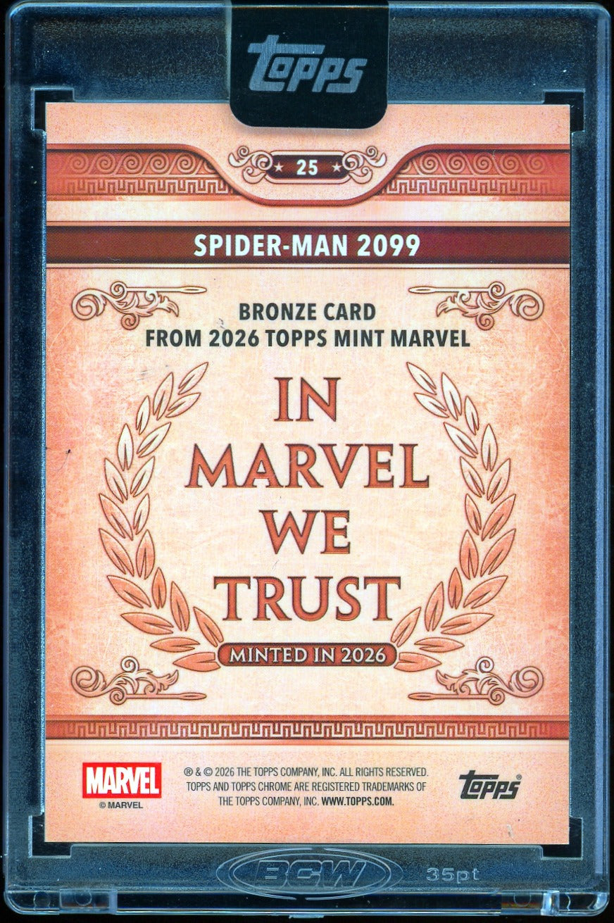 2026 Topps Marvel mint Spider-Man 2099 Black 04/10
