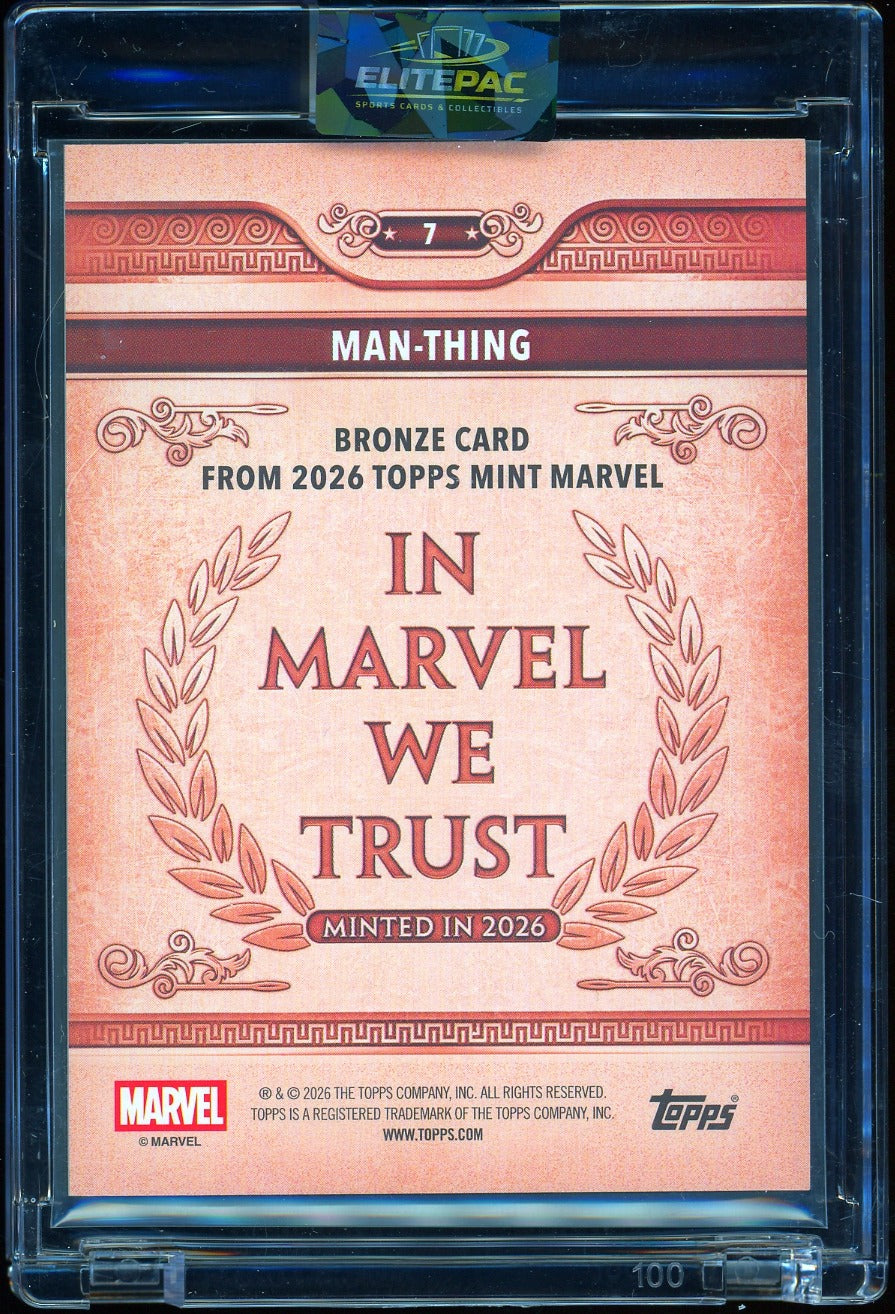2026 Topps Marvel mint Man-Thing Black 04/10