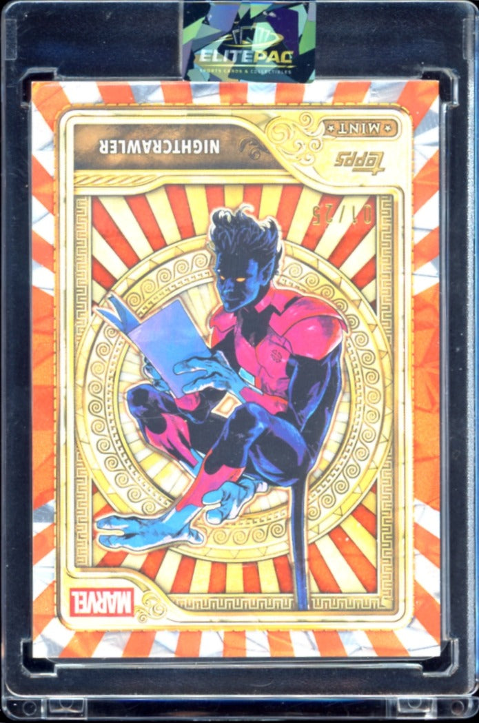 2026 Topps Marvel mint Nightcrawler Orange Alpha 01/25