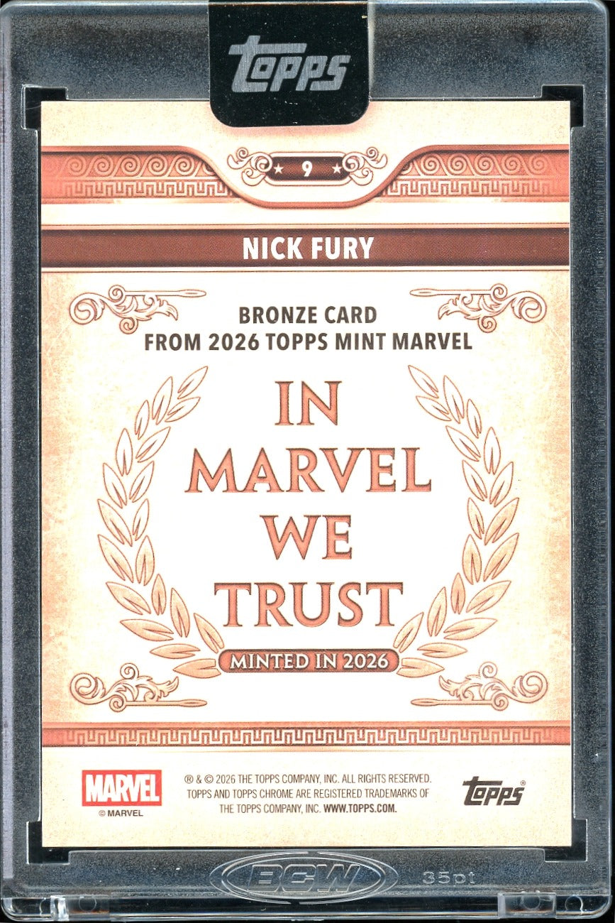 2026 Topps Marvel mint Nick Fury Bronze  064/100