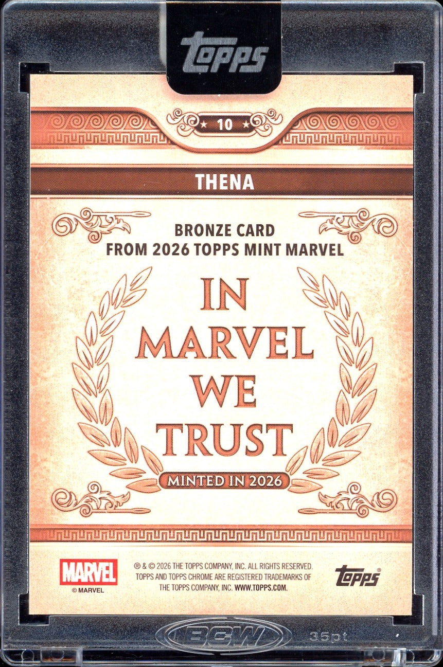 2026 Topps Marvel mint Thena Bronze 040/100