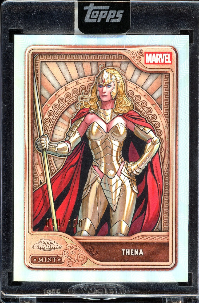 2026 Topps Marvel mint Thena Bronze 040/100