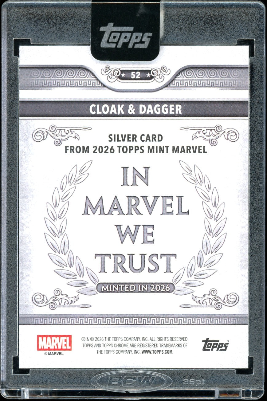 2026 Topps Marvel mint Cloak & Danger Silver 63/75