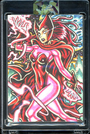 2023 Marvel Comic 1/1 Sketch Scarlet The Witch By Vfcon