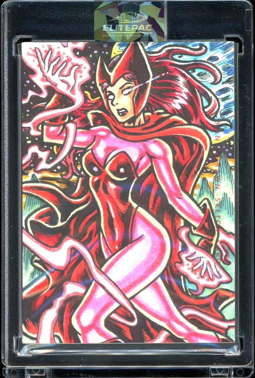 2023 Marvel Comic 1/1 Sketch Scarlet The Witch By Vfcon