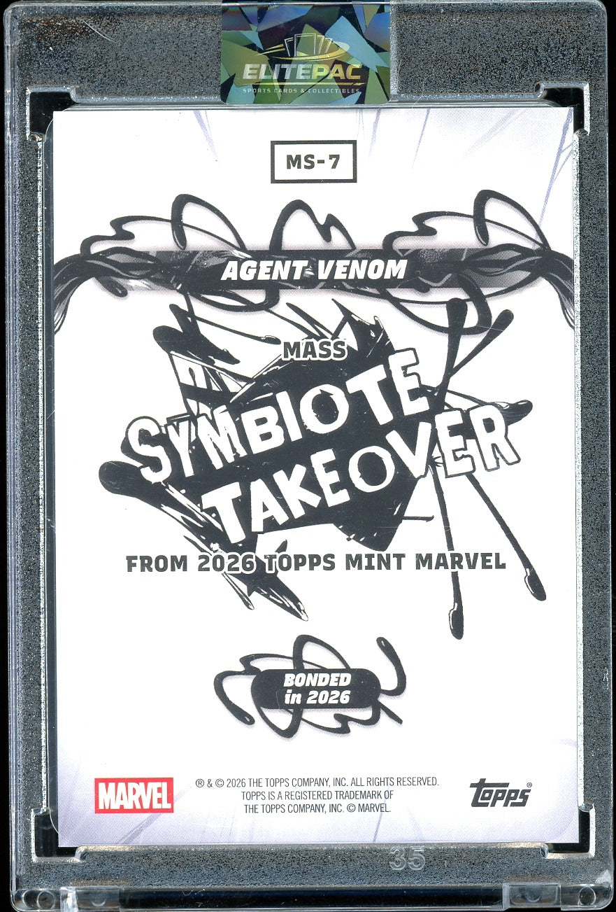 2026 Topps Marvel Symbiotic Take over Agent Venom Orange 24/25