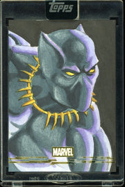 2026 Topps Marvel Sketch 1/1 Black Panther BY Jason Christie