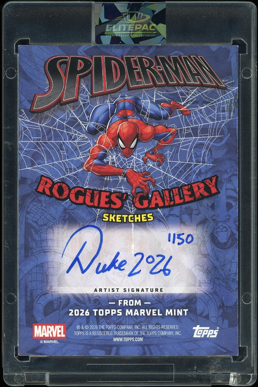2026 Topps Marvel Sketch 1/1 Venom By Duke #1150