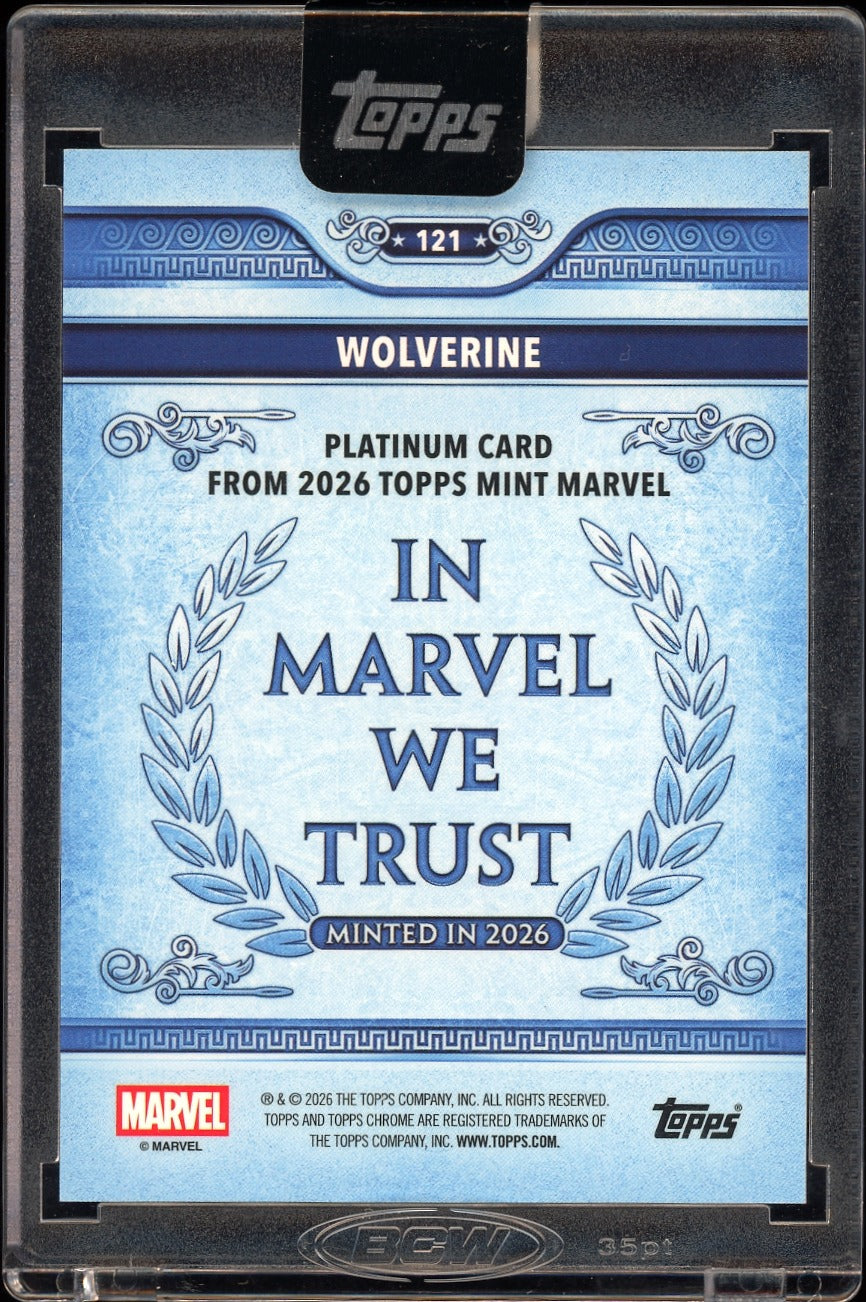 2026 Topps Marvel mint Wolverine Red 3/5 3/5
