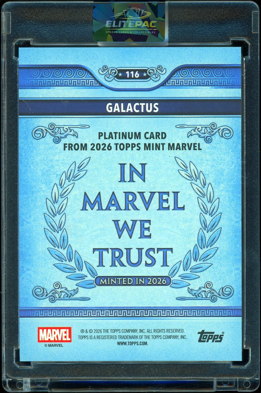 2026 Topps Marvel Mint Galactus Red 2/5