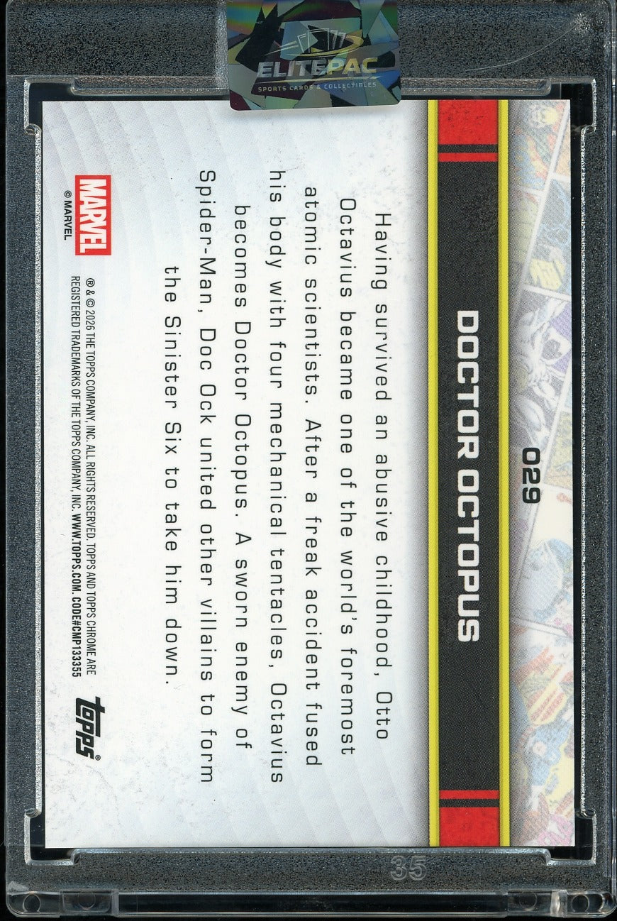 2026 Topps Marvel Chrome refractor Doctor Octopus
