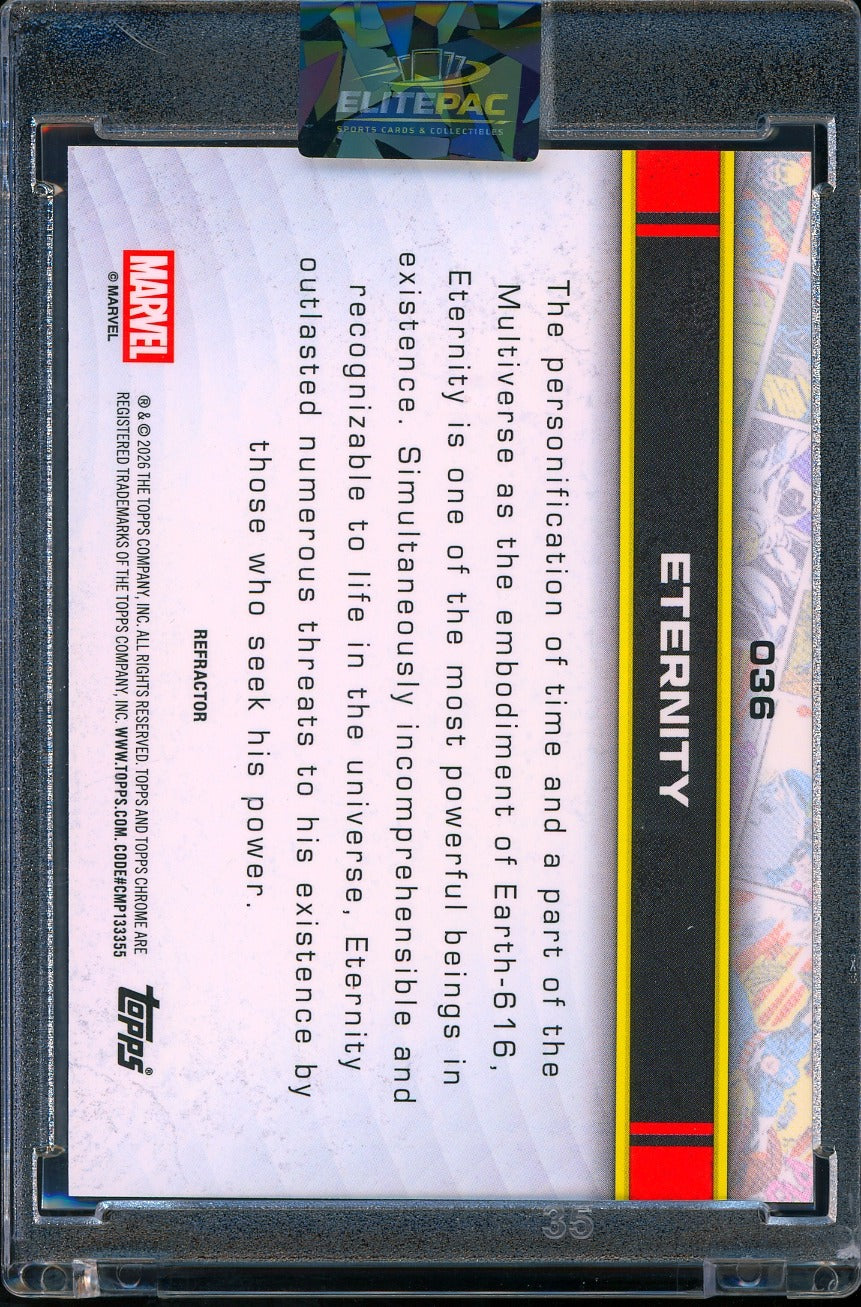 2026 Topps Marvel Chrome refractor Eternity