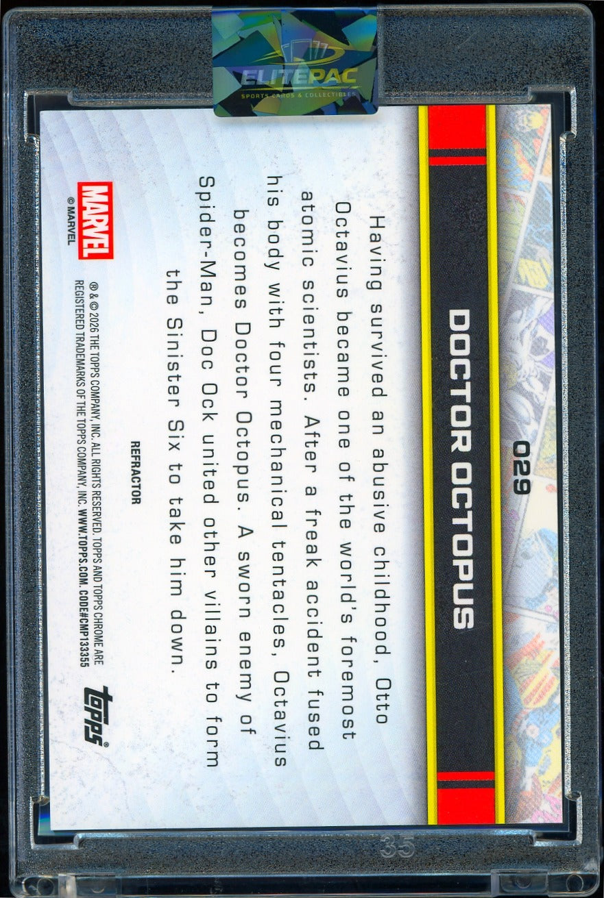 2026 Topps Marvel Chrome refractor Doctor Octopus