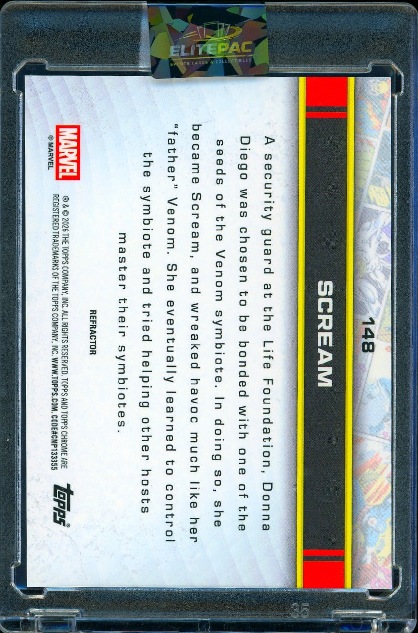 2026 Topps Marvel Chrome refractor Scream