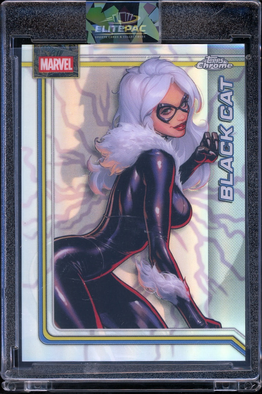 2026 Topps Marvel Chrome refractor Black Cat