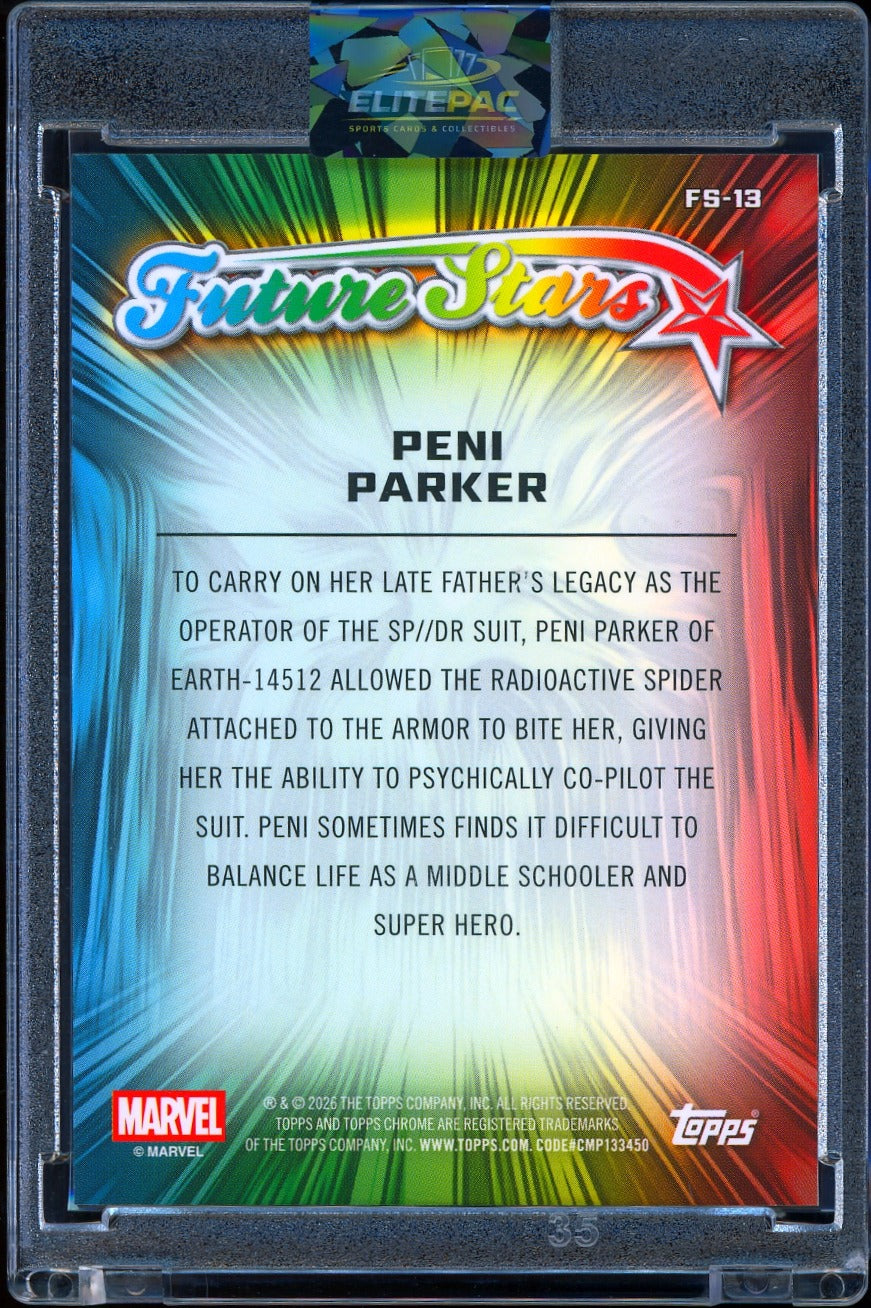 2026 Topps Chrome Marvel Comics #FS-13 Peni Parker Future Stars