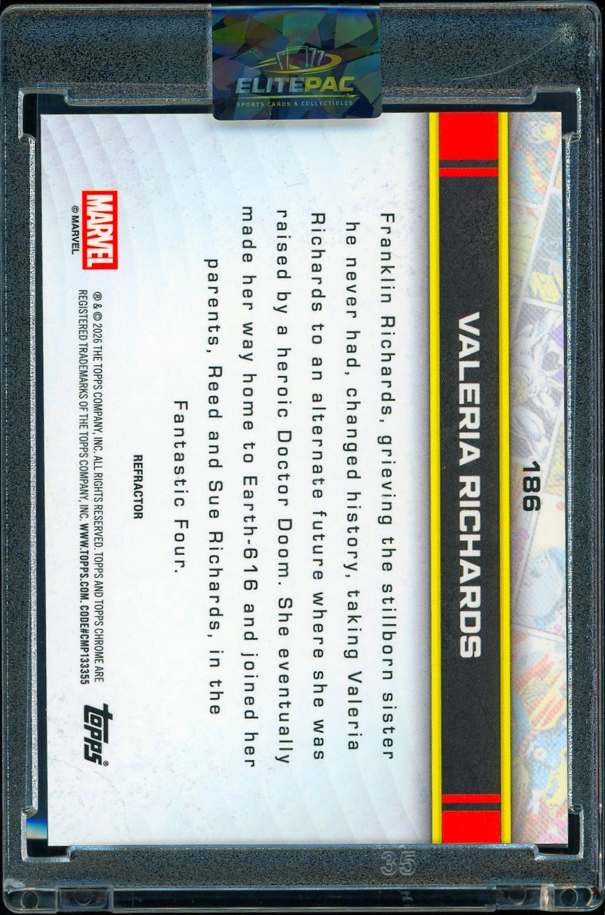 2026 Topps Marvel Chrome refractor Valeria Richards