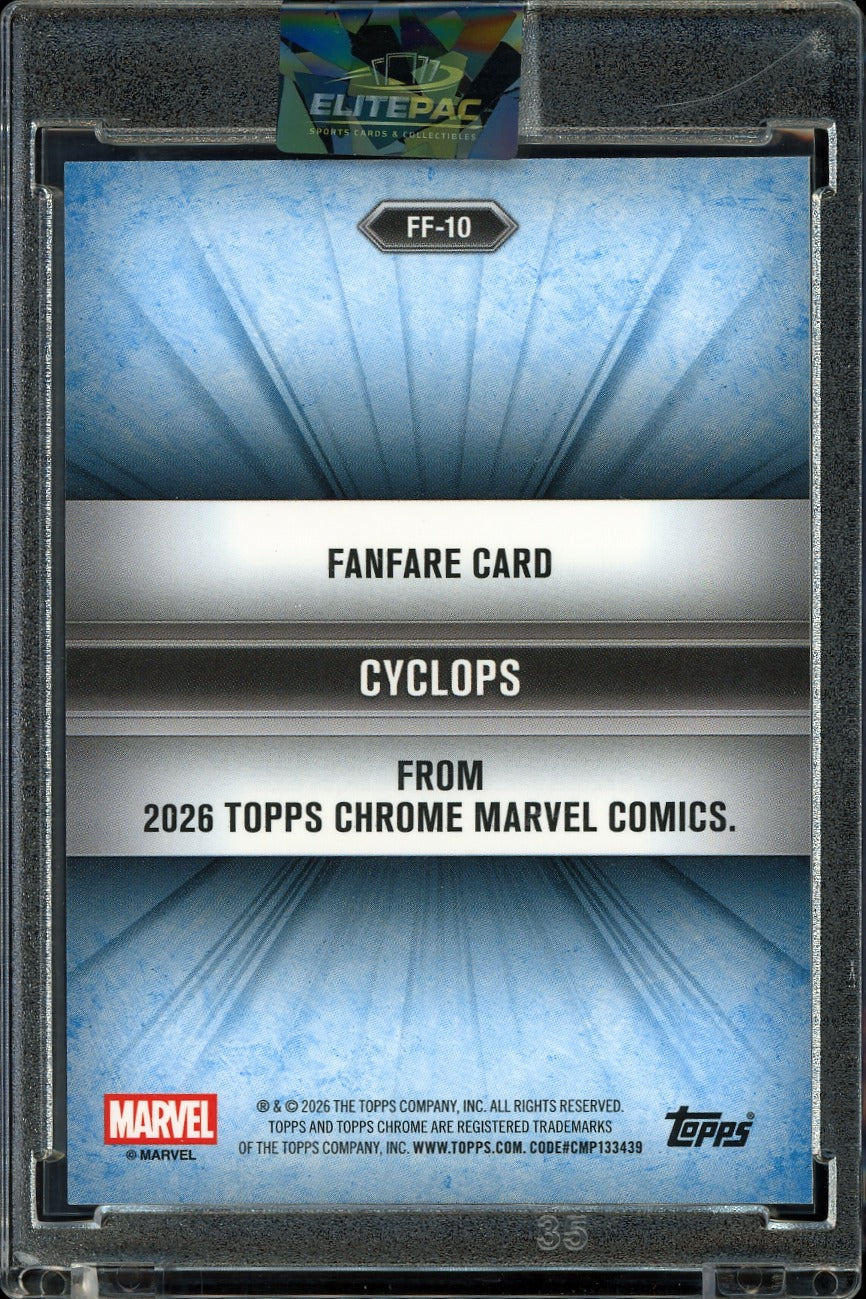 2026 Topps Marvel Chrome FanFare refractor Cyclops