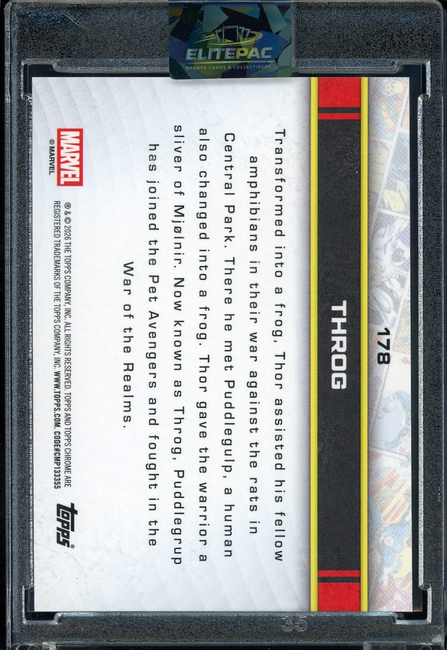 2026 Topps Marvel Chrome marvel refractor Thorg 53/63