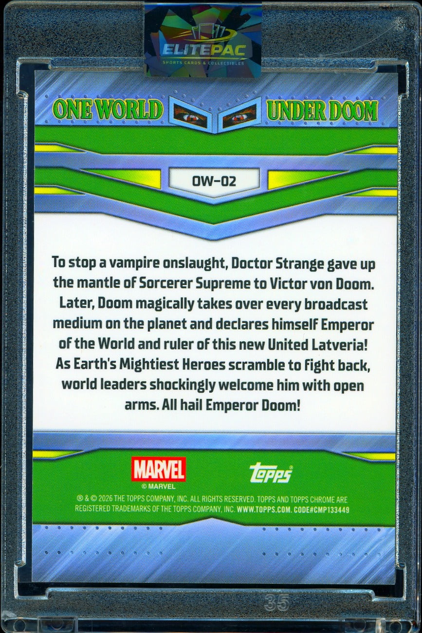 2026 Topps Marvel Chrome one world under doom winter solider