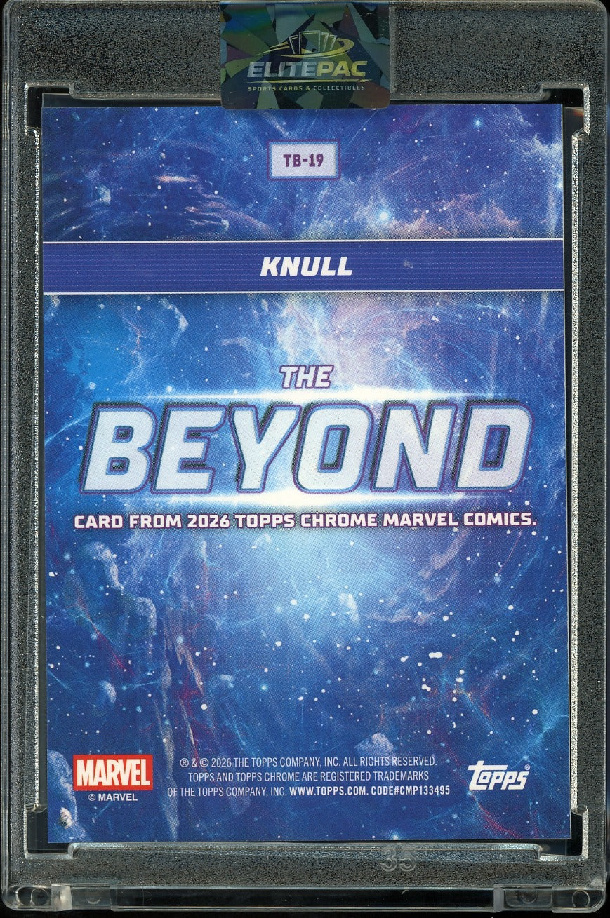 2026 Topps Chrome Marvel Comics #TB-19 Knull The Beyond
