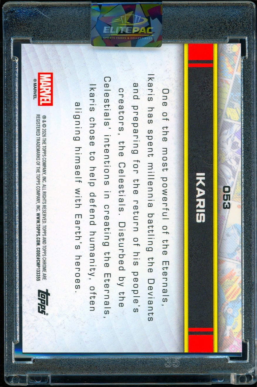 2026 Topps Marvel Chrome Ikaris yellow 111/275