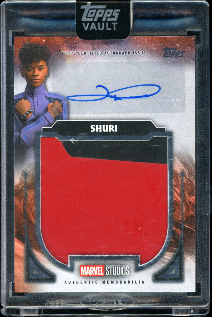 2026 Topps Marvel Vault Shuri Relic Auto 31/50