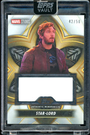 2026 Topps Marvel Vault Relic Candy Cane  Star Lord Chris Pratt 42/50