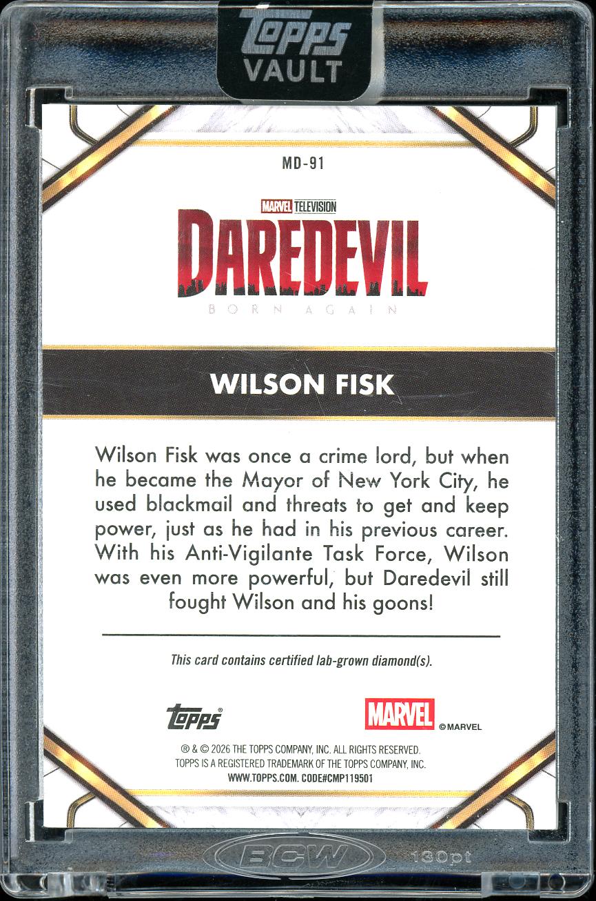 2026 Topps Marvel Vault Silver Diamond Wilson Fisk 16/50