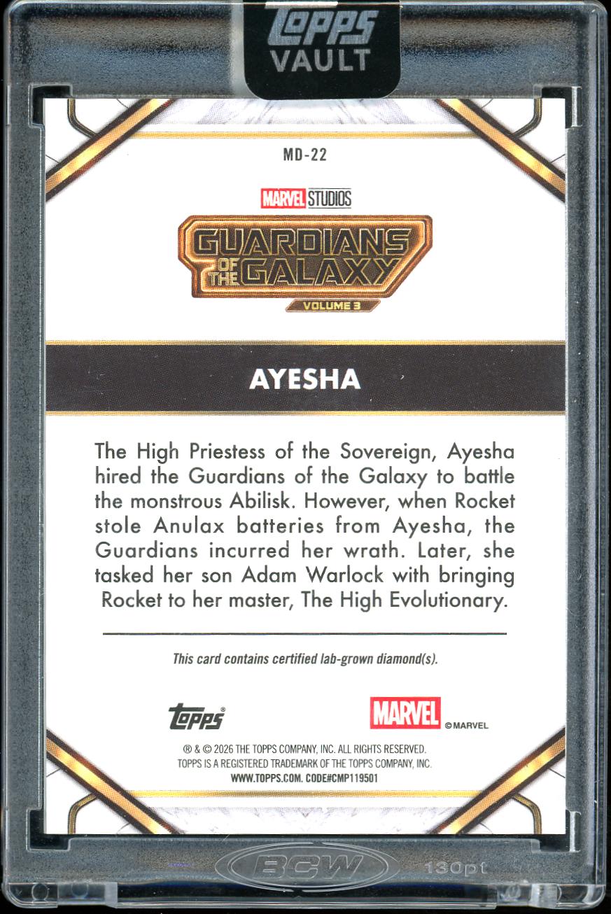 2026 Topps Marvel Vault Silver Diamond Ayesha 25/50