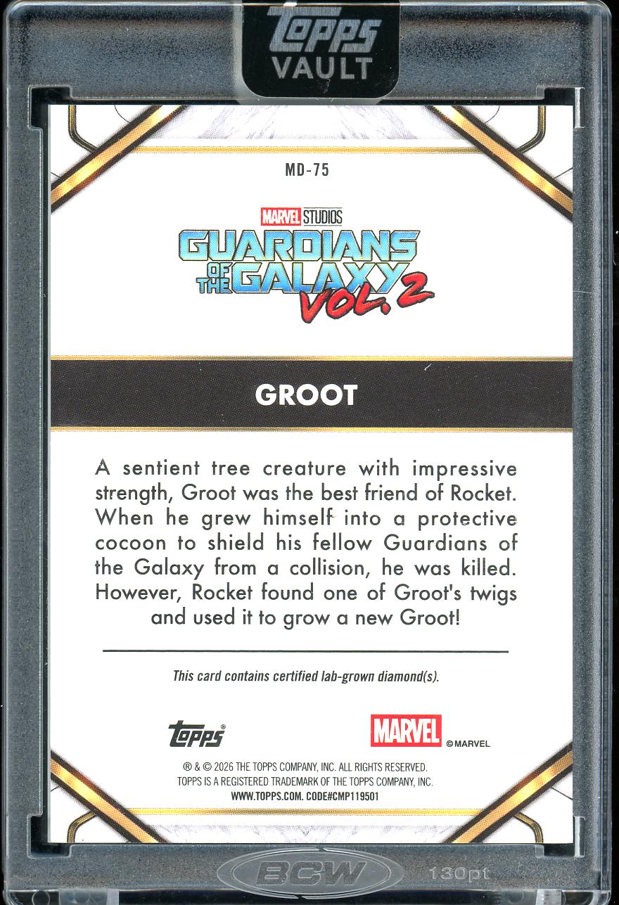 2026 Topps Marvel Vault Silver Diamond Groot  15/50