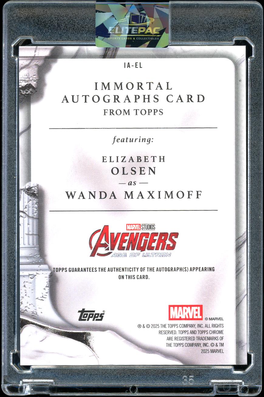 2026 Topps Marvel Vault Orange Marble Wanda Maximoff 16/25