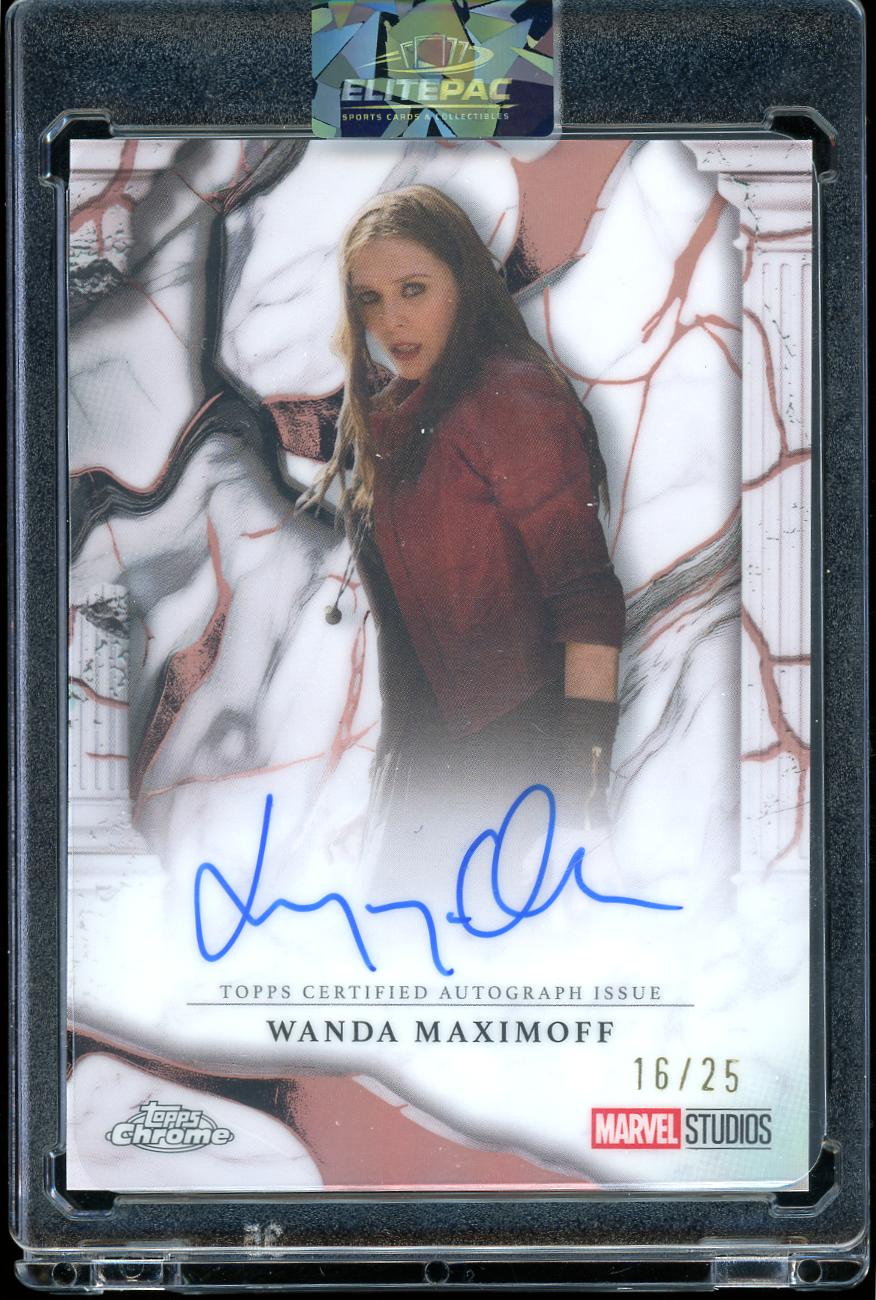 2026 Topps Marvel Vault Orange Marble Wanda Maximoff 16/25