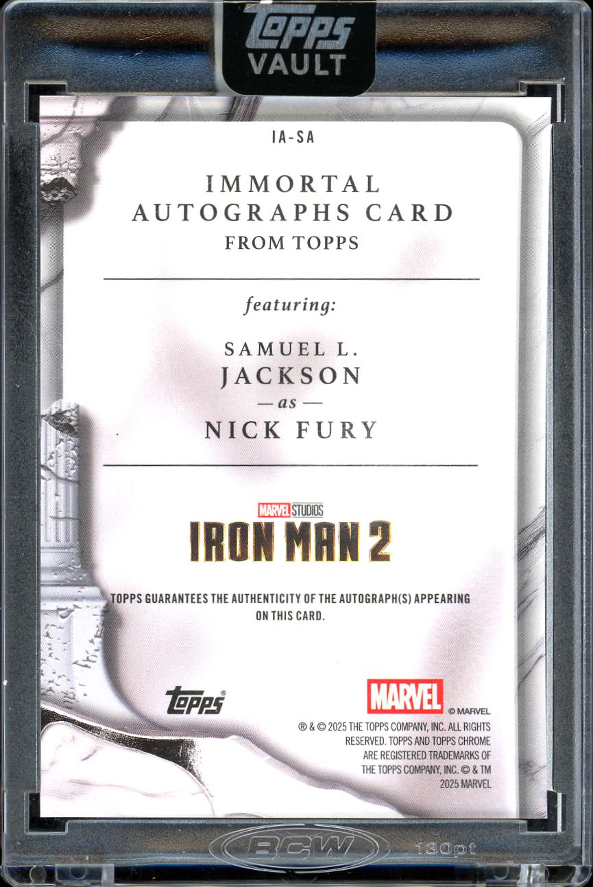2026 Topps Marvel Vault Orange Marble Nick Furry Samuell Jackson 15/25