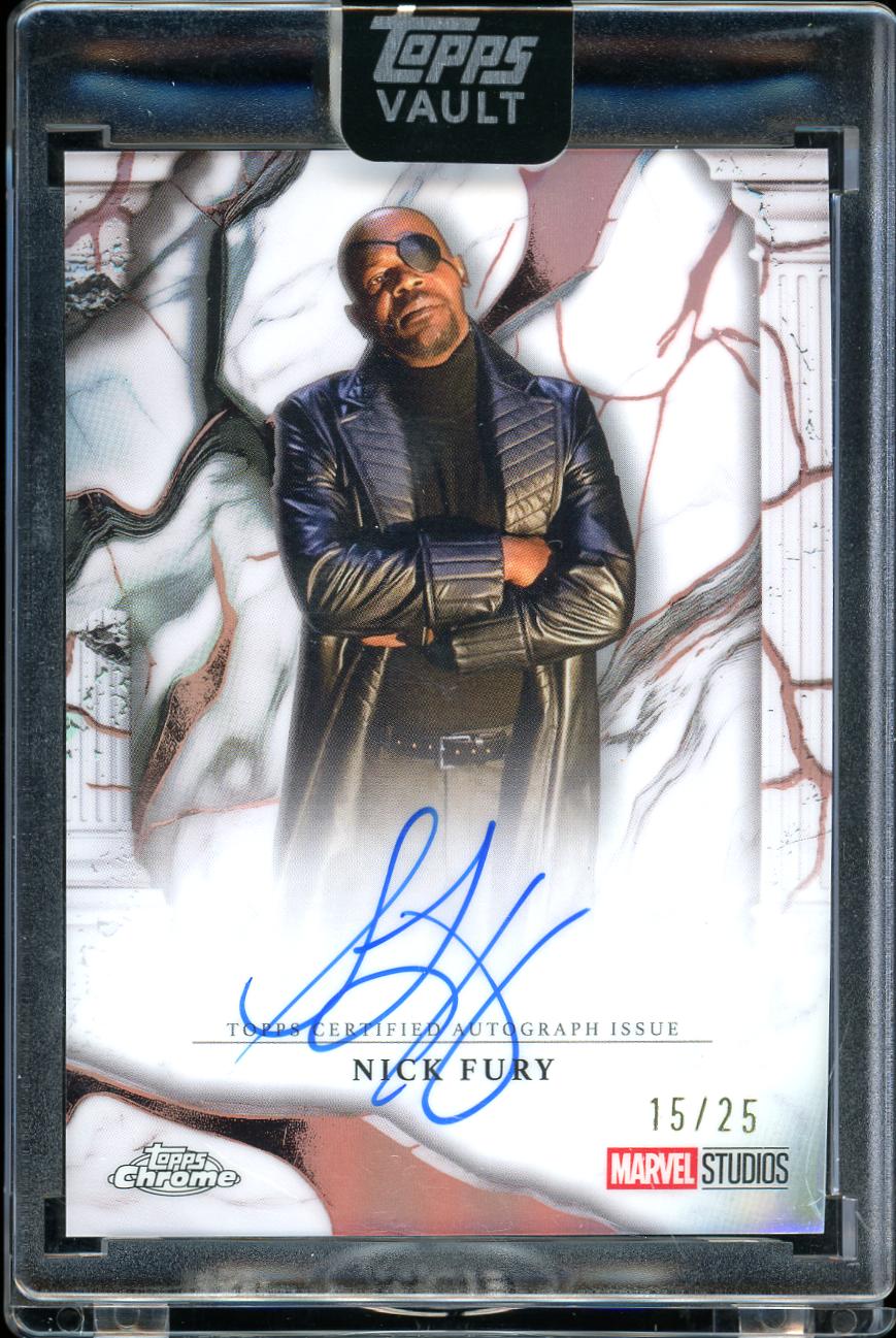 2026 Topps Marvel Vault Orange Marble Nick Furry Samuell Jackson 15/25