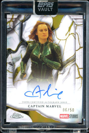 2026 Topps Marvel Vault Gold Marble Captain Marvel 06/50