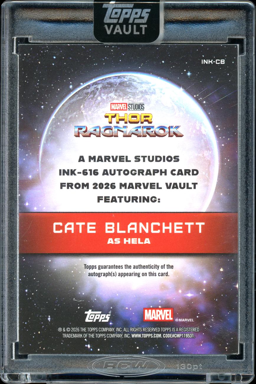 2026 Topps Marvel Vault Ink 616 Hela Cate Blanchett 41/50