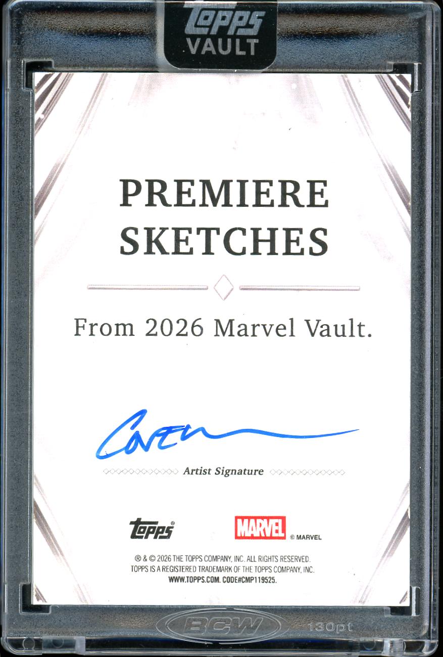 2026 Marvel Vault Sketch Doom by Roy Cover