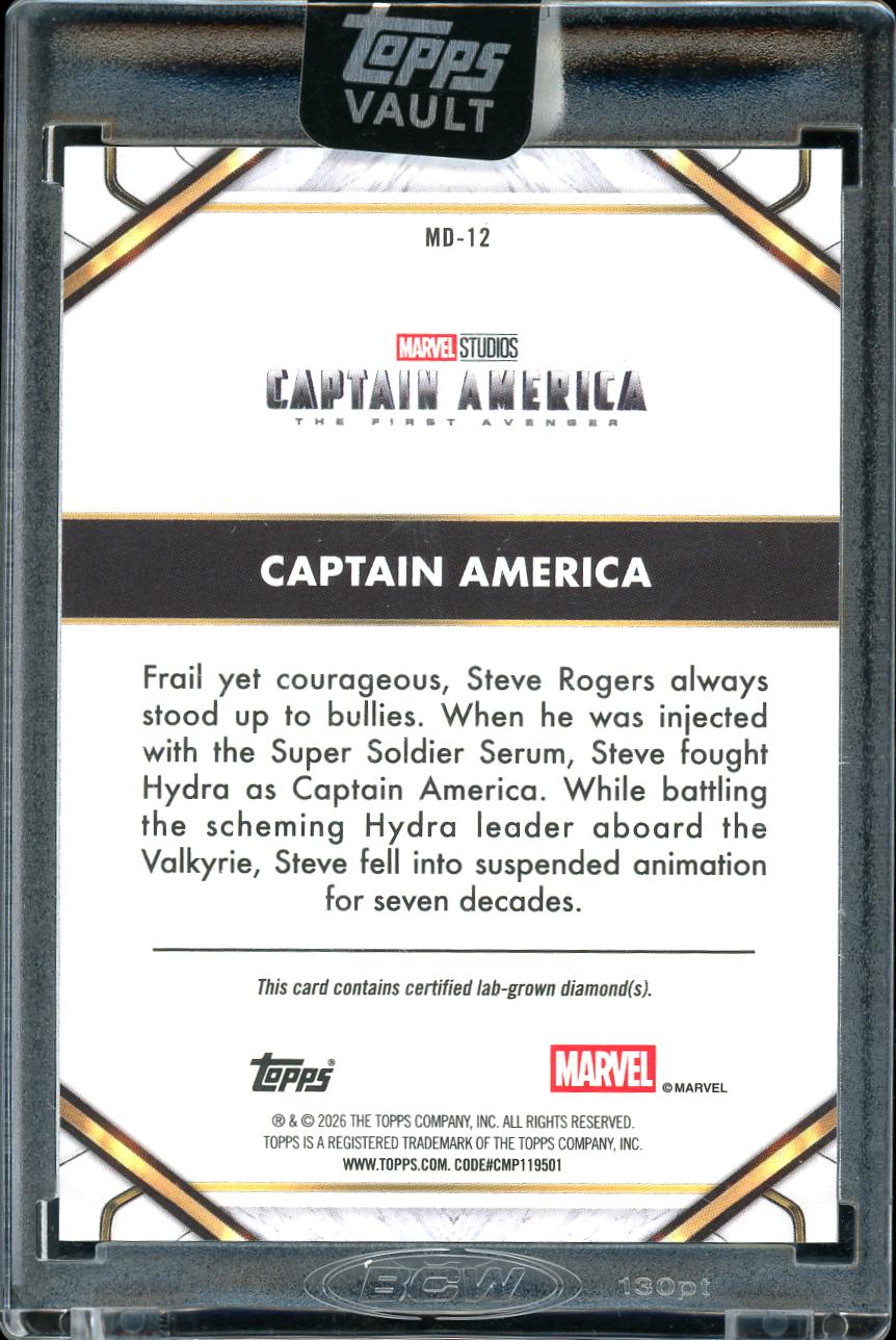 2026 Topps Marvel Vault Captain America Diamon 04/50