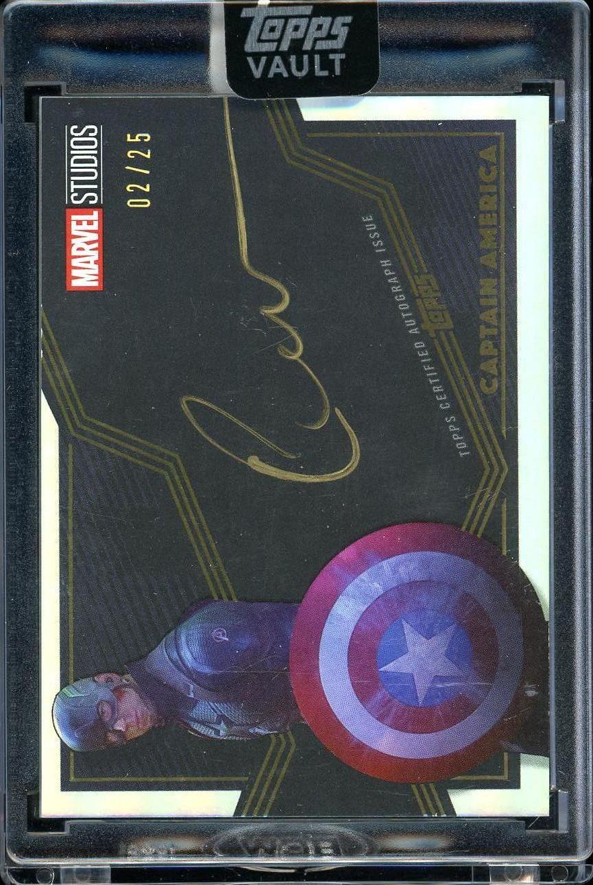 2026 Topps Vault Marvel Gold auto Captain America 02/25