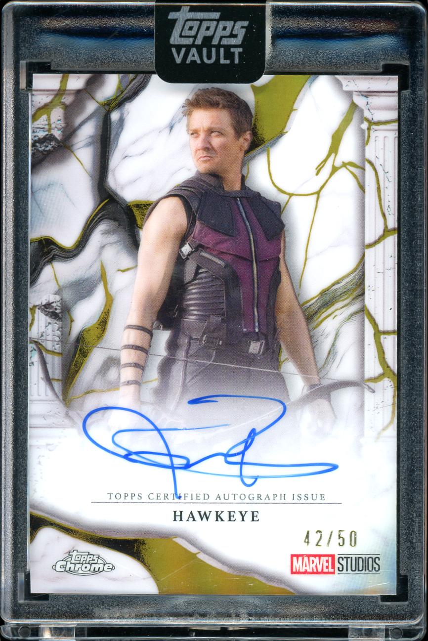 2026 Topps Vault Marvel Gold auto Hawkeye 42/50