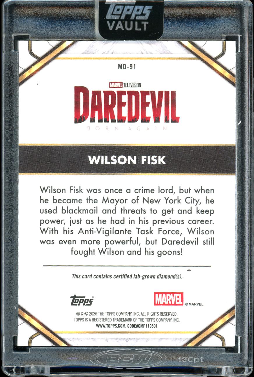 2026 Topps Vault Marvel Silver Diamond Wilson Fisk 37/50