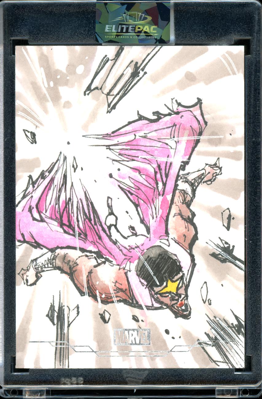 2025 Topps Marvel Sketch Falcon By Greoffrey k Gwin